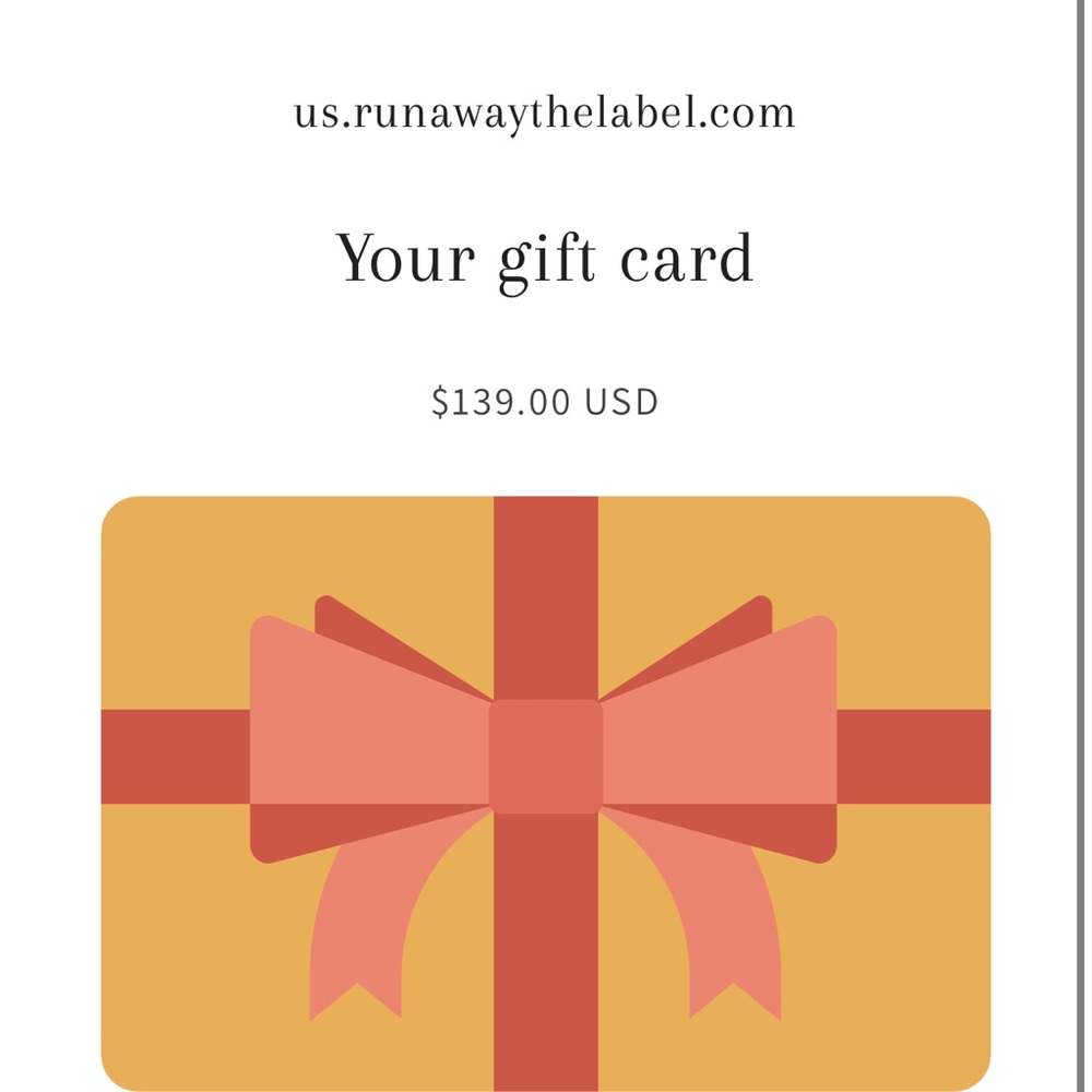 Runaway The Label Giftcard